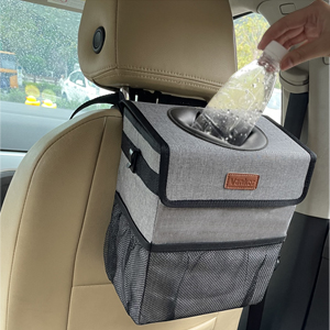 Car Trash Can For Car Cute, Car Trash Bag Bin Hanging Waterproof Automotive Car Garbage Cans Leak Proof Vehicle