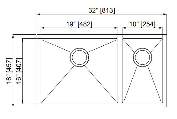 Раковина Ундермоунт шара домочадца двойная, раковина приготовления уроков кухни с большой емкостью