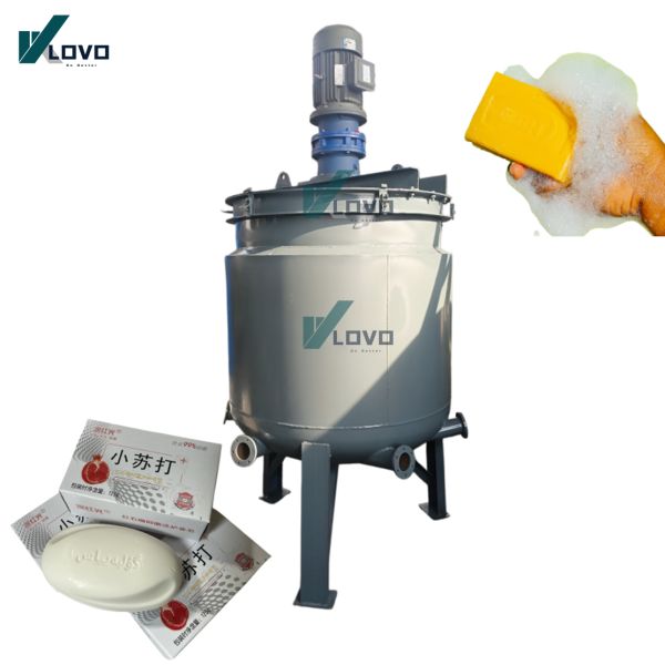 Saponification Soap Making Machine Toilet Soap Production Line For Palm Oil Caustic Soda