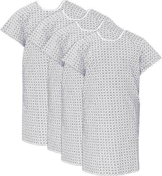 High Unisex Woven Cotton Polyester Medical Uniforms Washable Patient Gown Reusable Printed Surgical Clothes Hospital Clothing