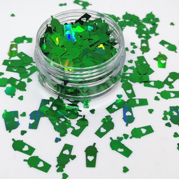 Goblet Glitter Shape Glass Drink Shape Glitter for Wedding Occasion Bulk Cup Glitter Shapes in Bulk