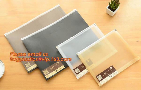A4 A5 A6 B5 Slider Zipper Bags Zip Lock Files Wallet With Printing