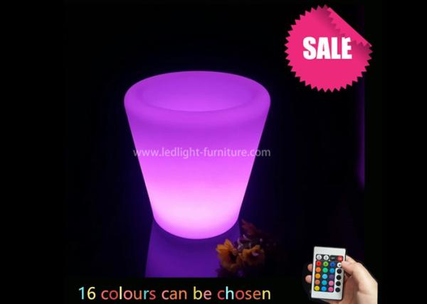 Os potenciômetros de flor pequenos do diodo emissor de luz/diodo emissor de luz bonito iluminaram plantadores para a decoração home
