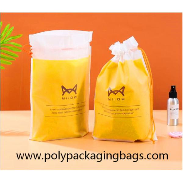 Сумка Drawstring LDPE CPE штейна 0.04mm логотипа кота косметическая