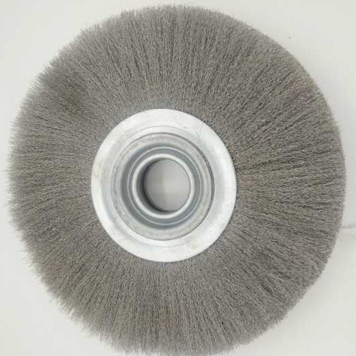 200mm High-Density Stainless Steel Wire Wheel Copper Wire Brush for Remove Burr