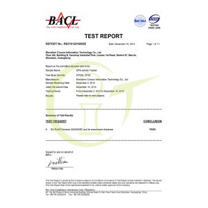 Shenzhen Concox Information Technology Co., Ltd. Certifications
