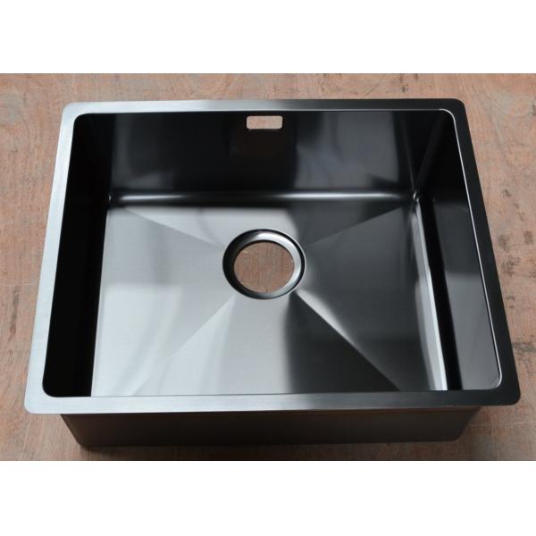 Падение в пушечного металла кухонной раковины шара нержавеющей стали черноте одиночного штейновой