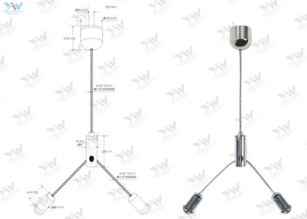 Design compacto prático de suspensão folheado a níquel do jogo claro da suspensão do jogo/luz