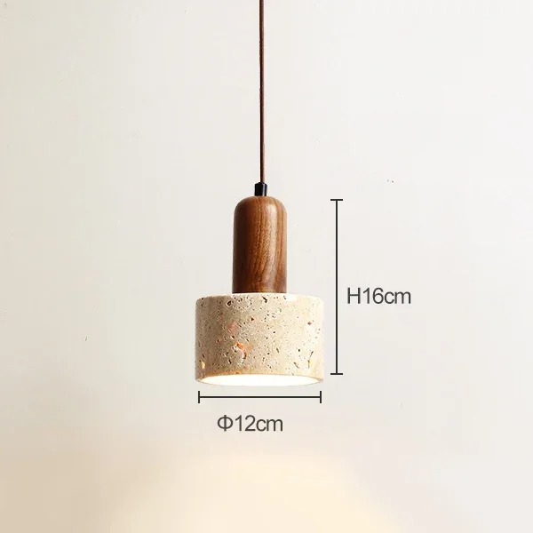 Wabi Sabi Pendant Light Designer Retro Stone Light Bedroom Bedside Dining Lights（WH-AP-676）