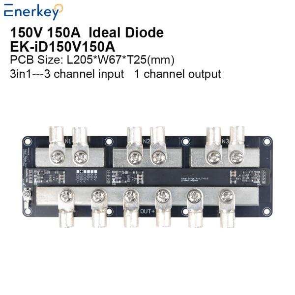 Enerkey 150V 150A 1in3 3in1 Ideal Diode Module Reliable Power Rectification Solutions for RV Modification