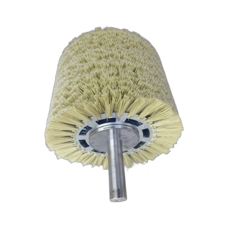 Sliced Steel Wire Brush Diamond Sand Polishing Brush Roller