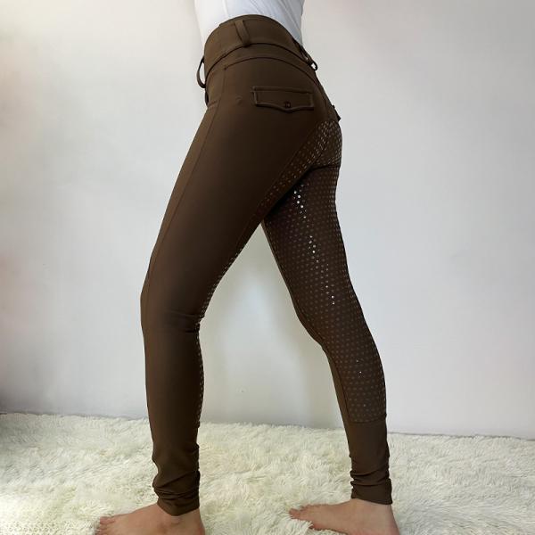 Brown Top Fashion Horse Riding Trousers Women Equestrian Breeches