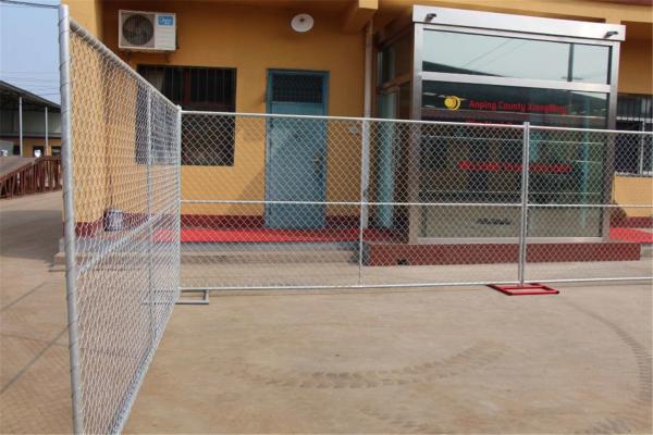 chain link temporary construction fence panels 6FT X 10F Mesh 2 3/8  x 2 3/8 ( 60mm x 60mm ) x 12 gauge wire
