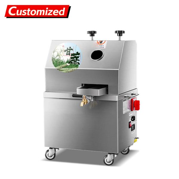 Custom-made High-Quality Commercial Sugarcane Juicer (with Engine) 304 Stainless Steel Construction High Efficiency & Energy Saving Ideal for High-Traffic Juice Bars