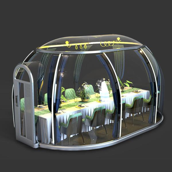 Outdoor Camping Homestay Steel Structure Spherical Tent House With Transparent Bubble Room And Dome Room