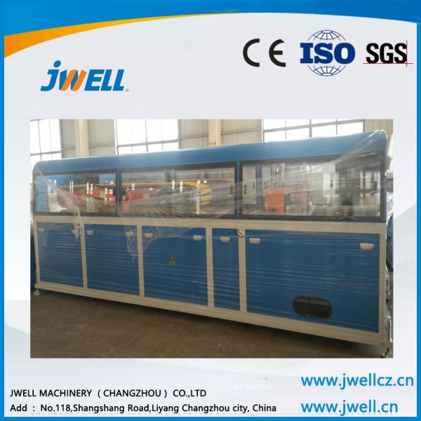 Jwell Plastic Recycling PE/PE WPC PVC SPC/PVC Decoration Floor/Board/Wallboard Portable Extruder Making Machine