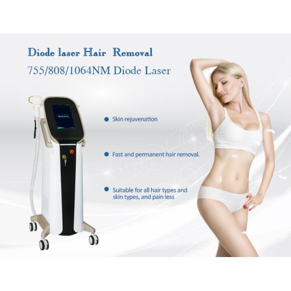 Тройная машина 1064 удаления волос лазера диода диода Laser/755 808nm длины волны