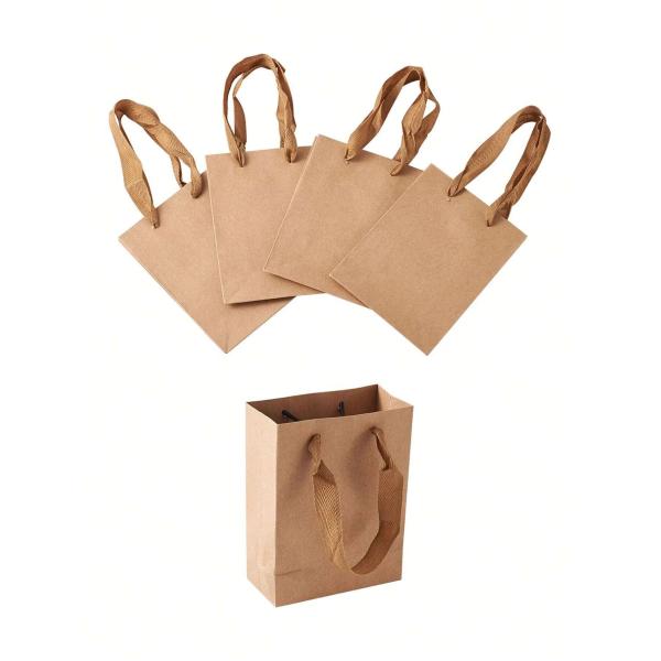 Customized Logo Paper Gift Bags Twisted Handle All Occasion Shoe / Clothing Packaging