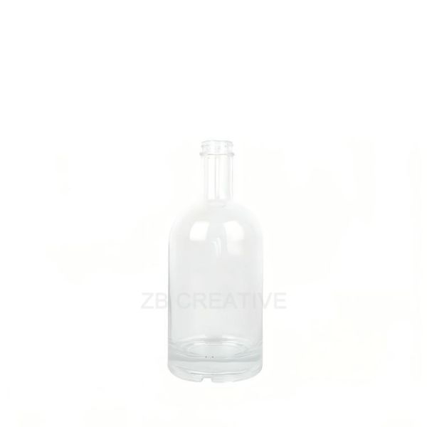 700ml Flint Empty Glass Liquor Bottles Screw Cap 620g Rum Spirits Container CY-1019