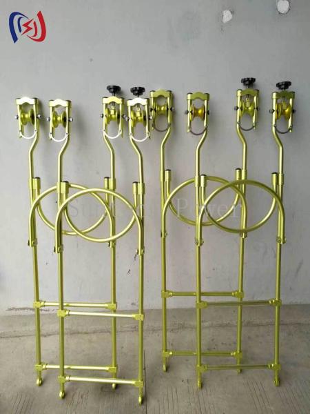 Los trolleys de escaleras de cuerda ajustables para conductores de diversos diámetros