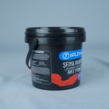 1L Clear Plastic Bucket with Lid and Screen Printing