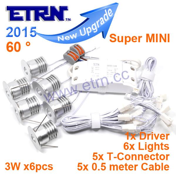 ETRN Brand 3Wx6 MINI LED Downlights Cabinet Light Spotlight Ceiling indoor Christmas Light