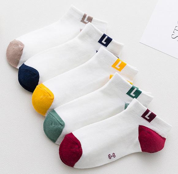 Autumn Knitting Kids Colorful Socks / Kids Sports Socks Soft Hand Feeling