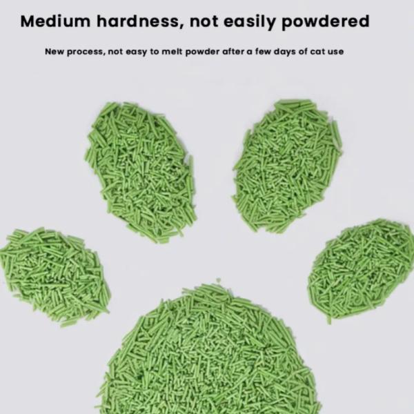 Easy Scooping Green Tea Litter Plant Based Sustainable Tea Potty Cat Litter