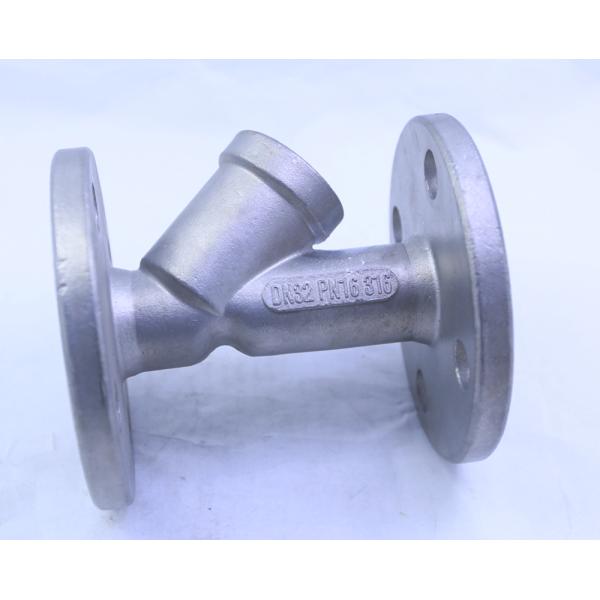 UKD Metal Casting Parts DN32 PN16 Flange Body / Silicon Sol Casting Part