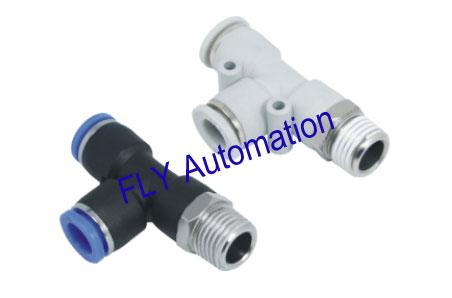Quick Clamp PD Pisco Branch Tee Zinc Brass Pneumatic Tube Fittings