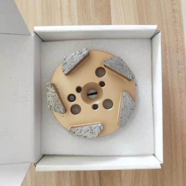 5 Segment Diamond Concrete Grinding Block For Coating Removal And Concrete Preparation