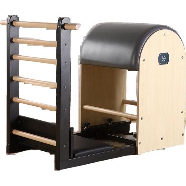 Black Sturdy Iron Stand Ladder Barrels for pilates exercises