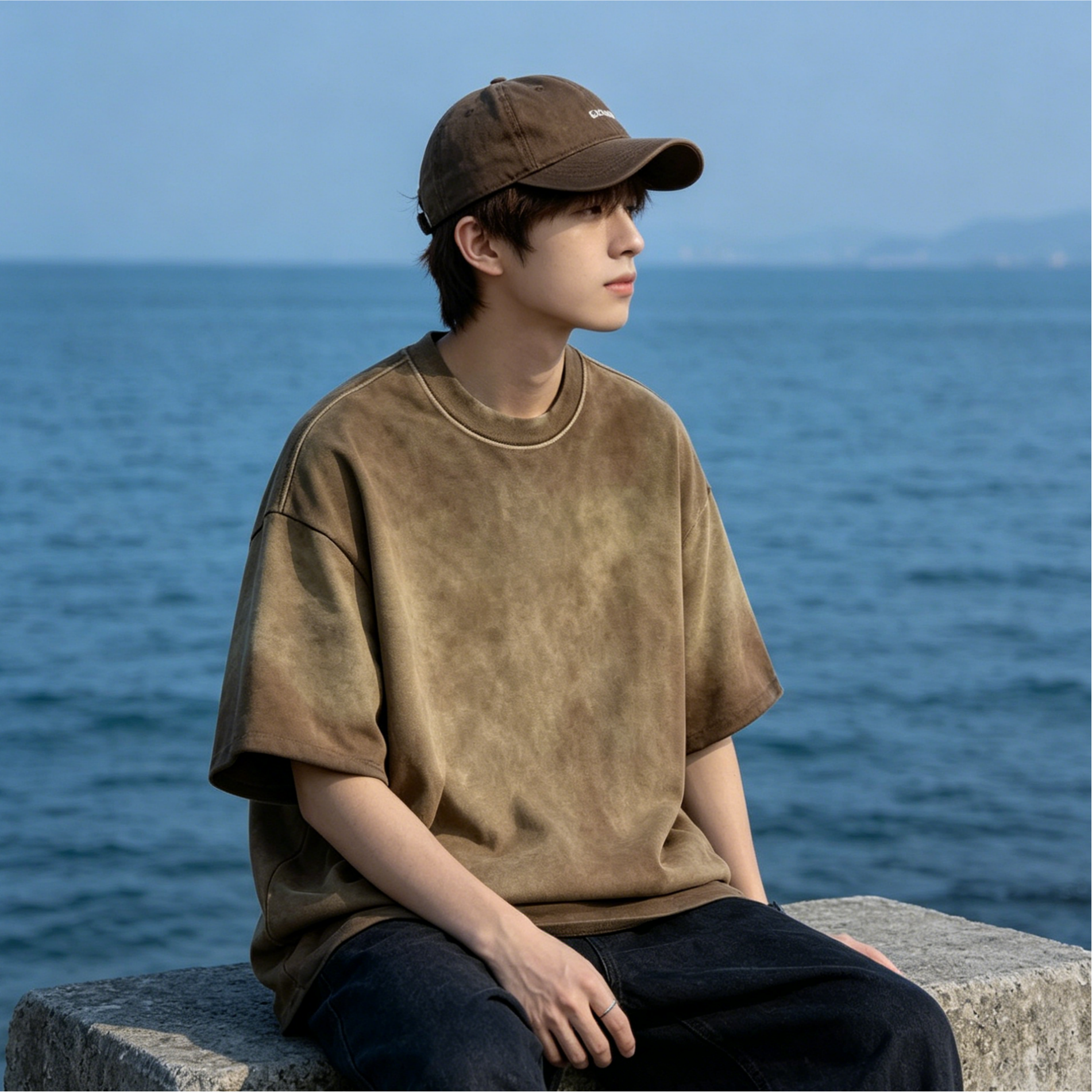 Unisex Custom Heavyweight T Shirt Loose Fit Oversized Streetwear Tee Versatile