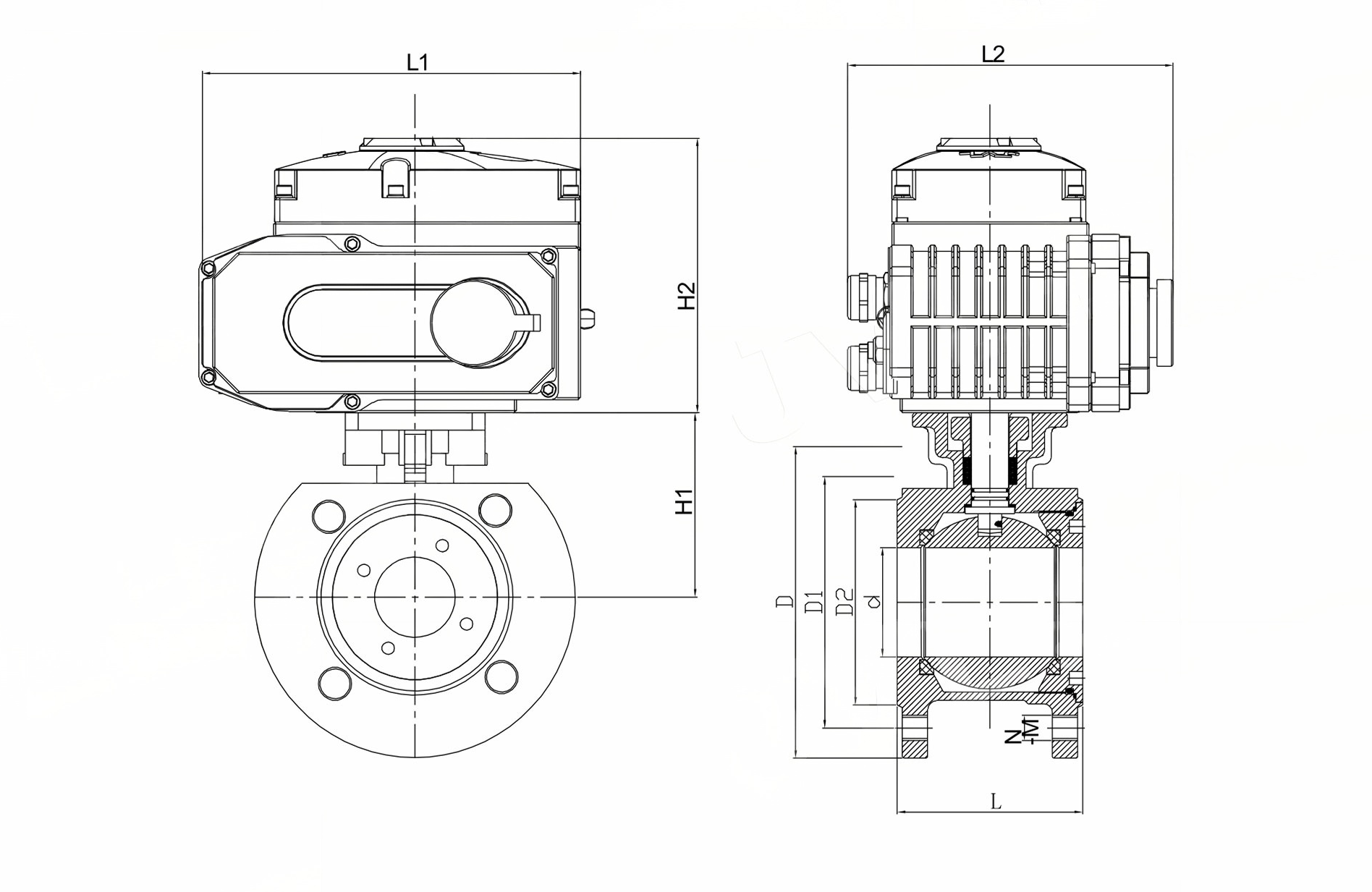 Ultra-Thin Design Thin Ball Valve  For Fibrous , Particle-Containing