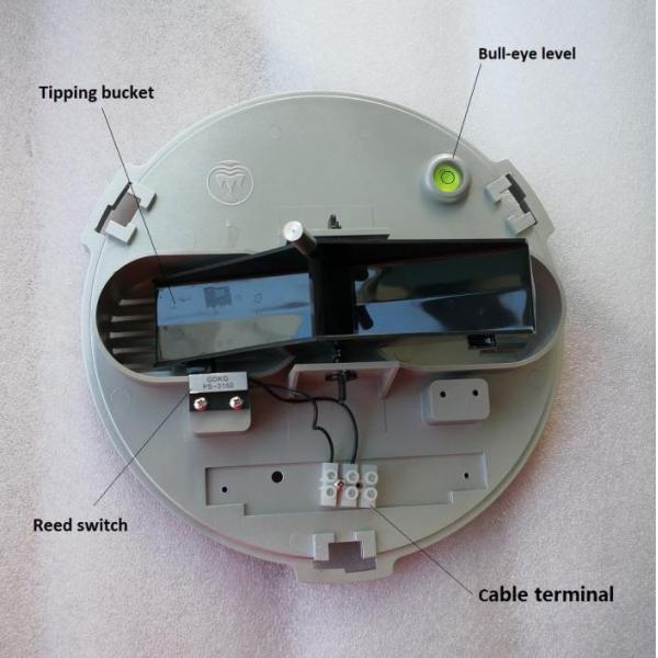0.5mm Plastic Tipping Bucket Rain Gauge for Weather Station and Agriculture Monitoring