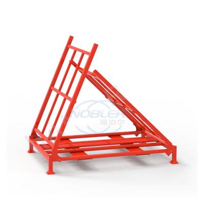 O metal do armazém revestiu o empilhamento da corrosão destacável da cremalheira do armazenamento de pneu do caminhão protetora