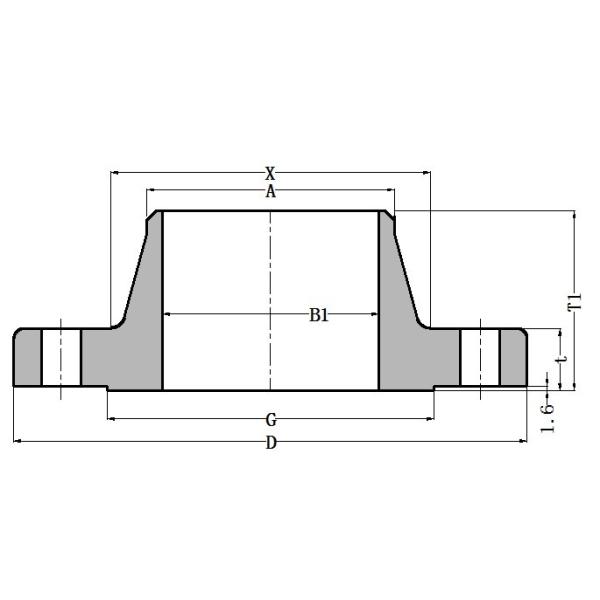 ANSI/ASME B16.5 ASTM A105 Forged Carbon Steel Weld Neck Pipe Flanges Class 300LB WNRF Raised Face