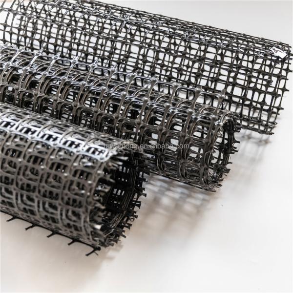 Recycled Plastic Farm Fence Posts Geogrid for Road Construction MESH SIZE 12.7*12.7mm
