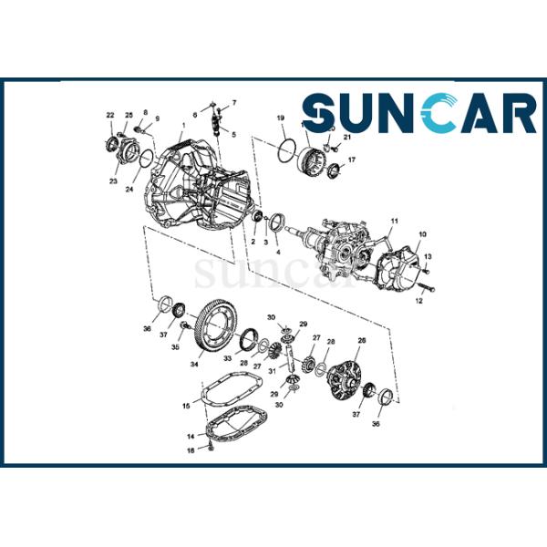 D20 D21 Komatsu Excavator Spare Parts PU Rubber NBR PTFE