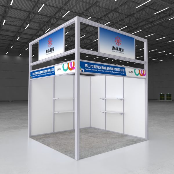 Saudi Arabia Aluminum Modular Shell Scheme Booth for Tradeshow and Event, Exhibition Booth 3x3 &3x6m Supplier in china, Octanorm and Maxima Booth