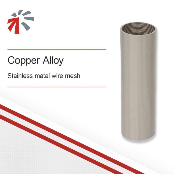 Copper Alloy Sintered Metal Wire Mesh Filter Element with Customized Filter Connector