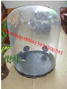 Inflatable head rain cover for led light