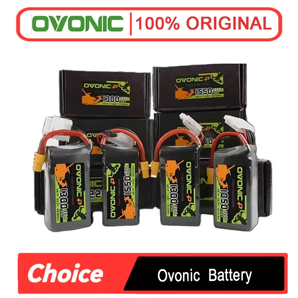 Ovonic 3s/4s/6s Lipo Battery - 450mah to 1550 80c/100c/120c Hv with Xt30 Plug for Fpv Racing Drones Helicopters
