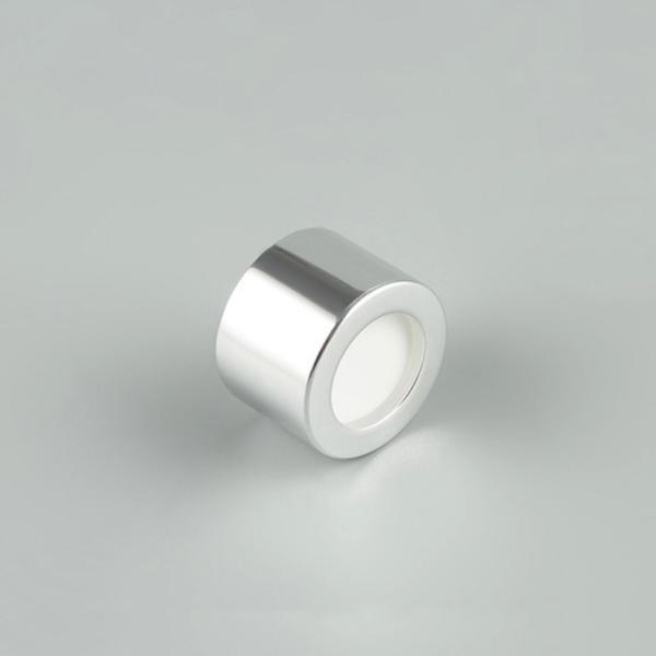 24/410 24mm Disc Top Cap Diffuser Bottle Silver Aluminium PE Liner