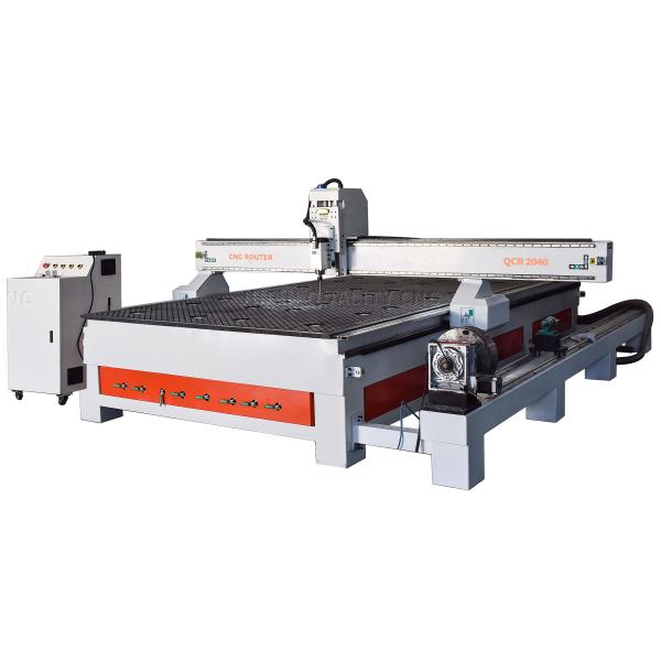 2040 Cnc Router Wood Engraving Carving Machine With 4th Rotary Axis