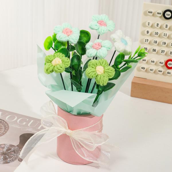 Fleurs Variété Tricoté Poivre de tournesol Bouteille parfaite pour la Fête de la Femme et la Fête des Mères