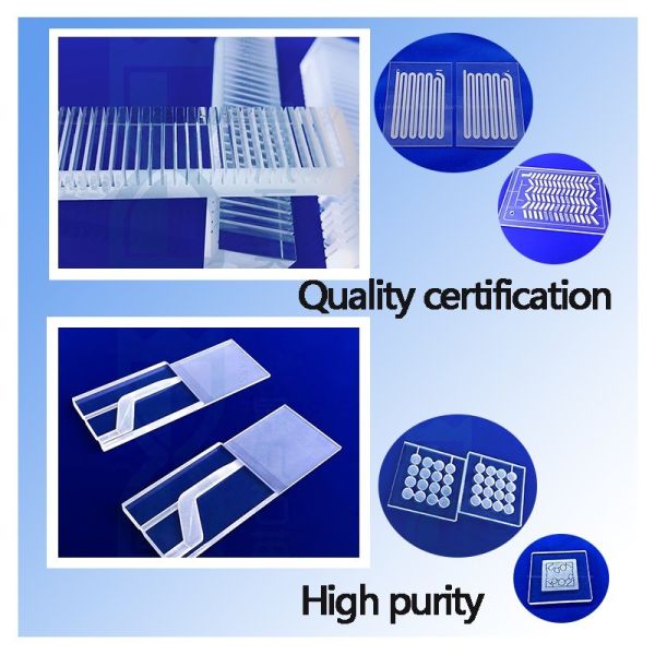 Wholesale Customized High Temperature Resistance 99.99% Purity Quartz Glass Sheet Quartz Slot Plate for Lab