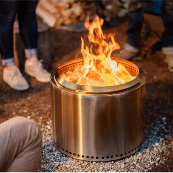 SS304 charcoal  brazier stove smokeless portable camping fire pit 1mm Thickness