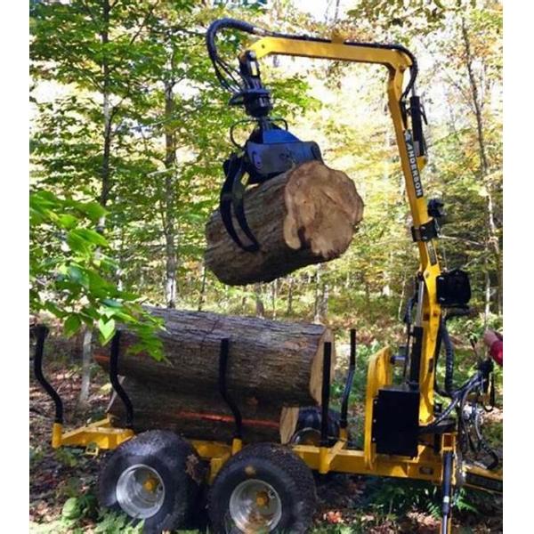 3 ton Hydraulic Excavator Attachments Rotating Wood Grapple Max Jaw Opening 1.5m