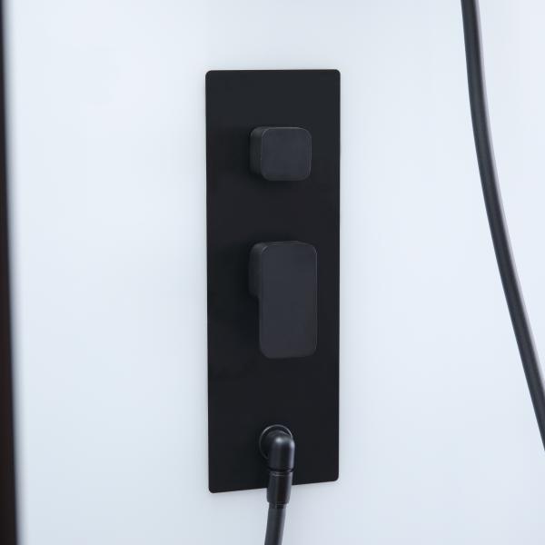 Fashion Pivot Door, Corner Shower Stalls , Square Shower Cabin with white acrylic tray